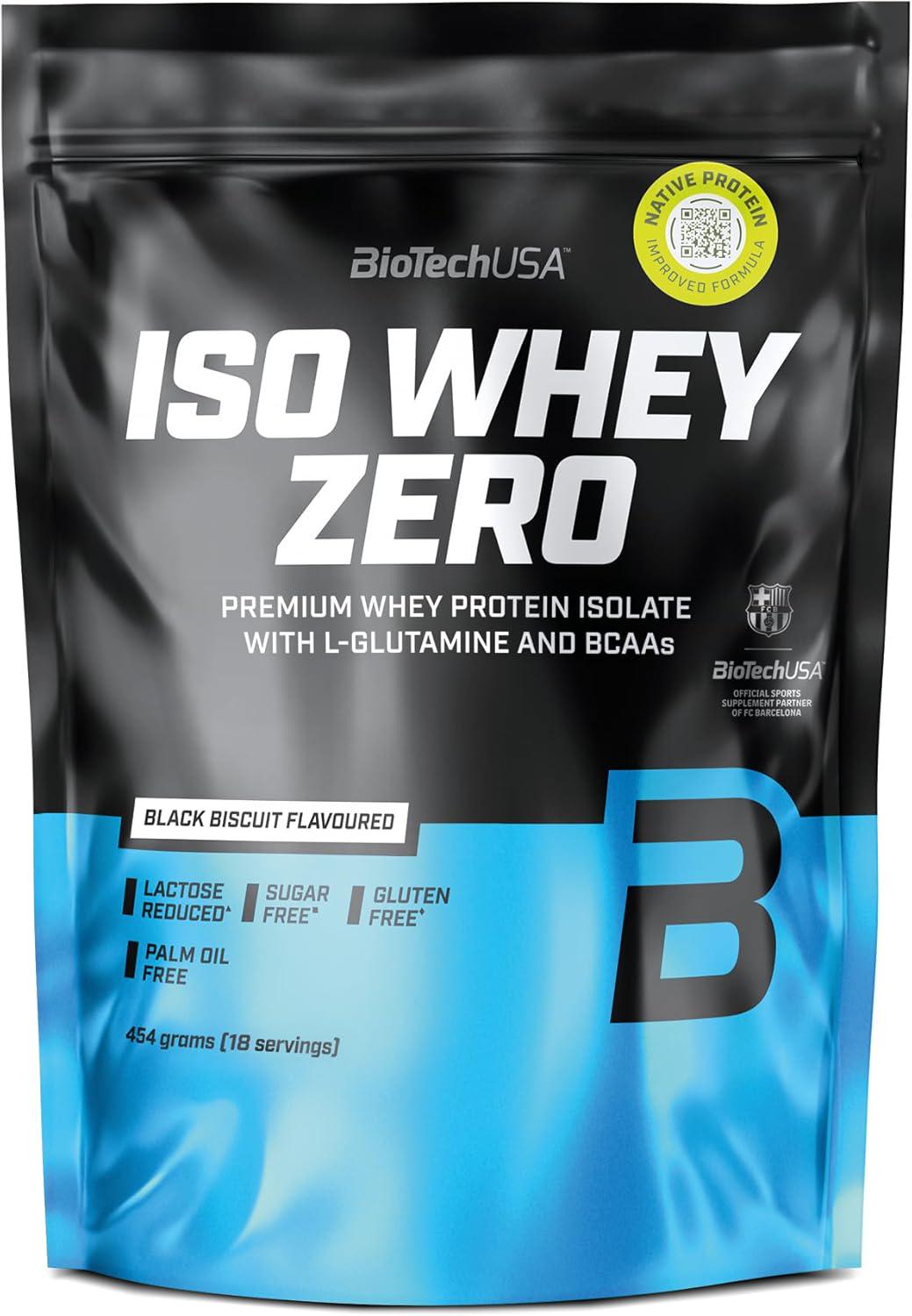 Протеин Biotech IsoWhey Zero Black biscuit 454 г