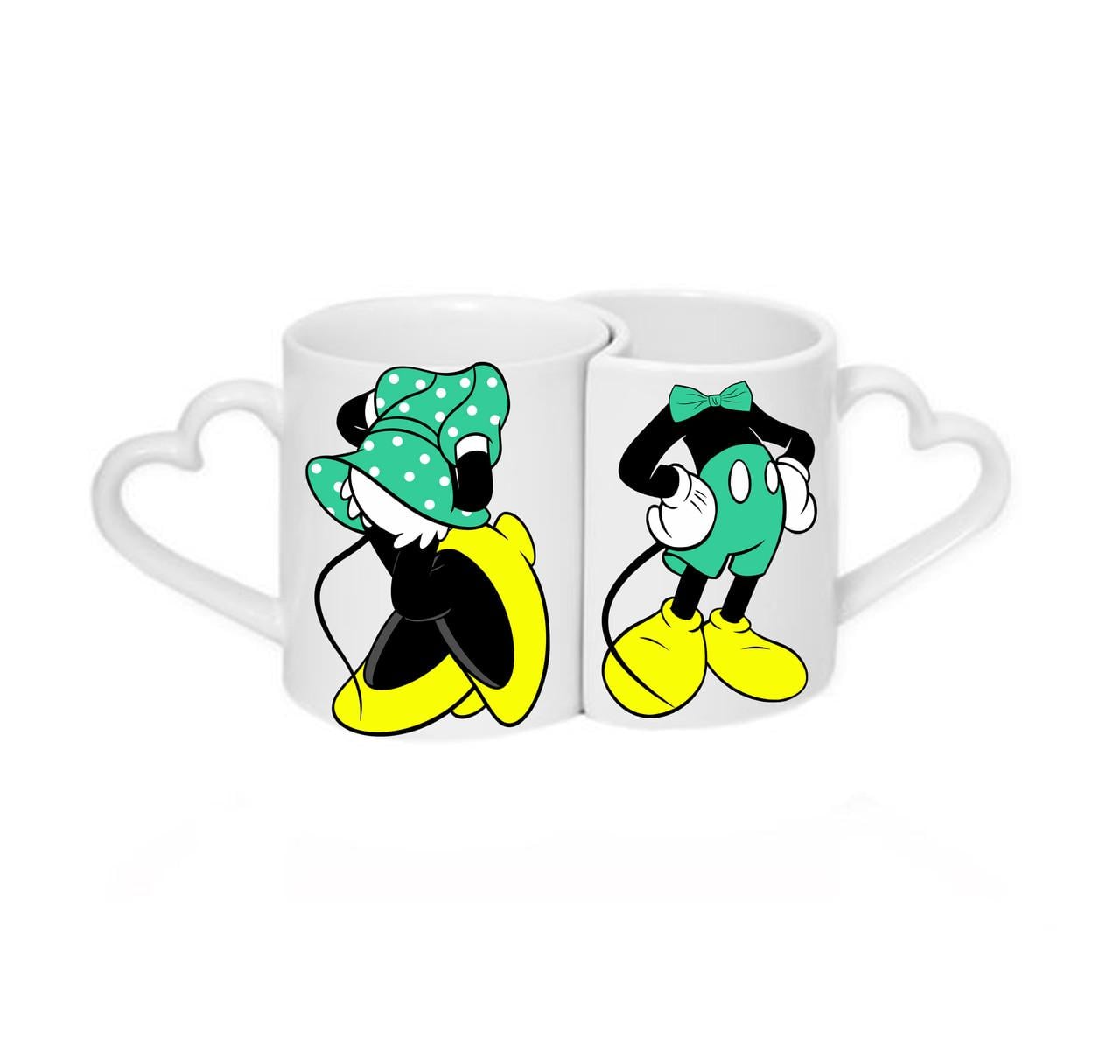 Парные чашки Микки Минни Белый (ПЧ070)