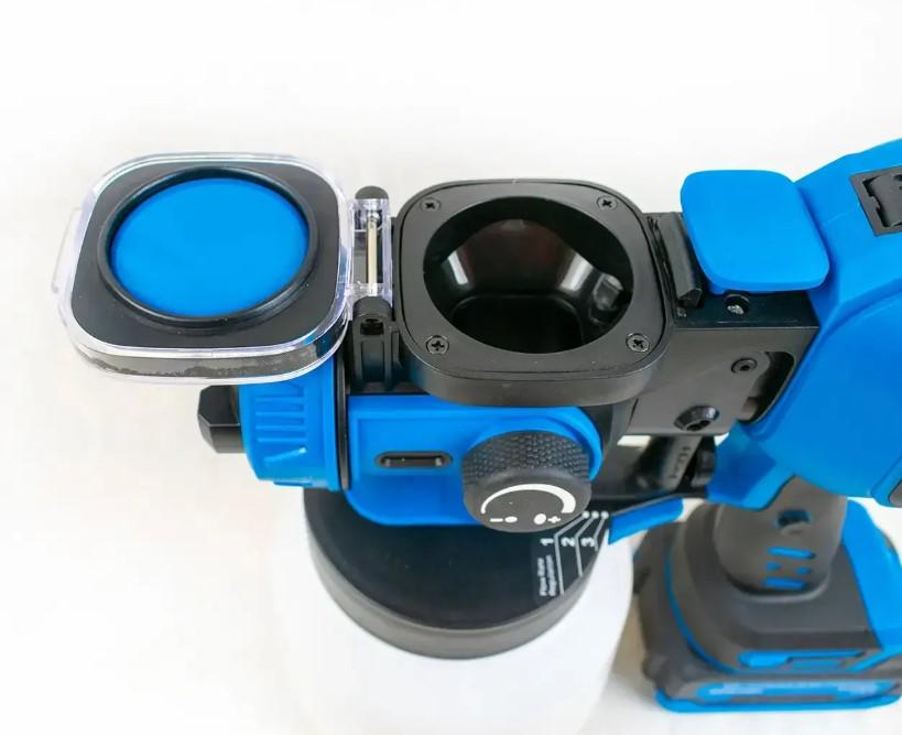 Фарборозпилювач KRAISSMANN 503 ASP 20 MP 1,8/2,5/3,0 мм латунні сопла LED-підсвічування 1 АКБ-4Аг, та ЗП - фото 6 Фарборозпилювач KRAISSMANN 503 ASP 20 MP 1,8/2,5/3,0 мм латунні сопла LED-підсвічування 1 АКБ-4Аг, та ЗП - фото 6