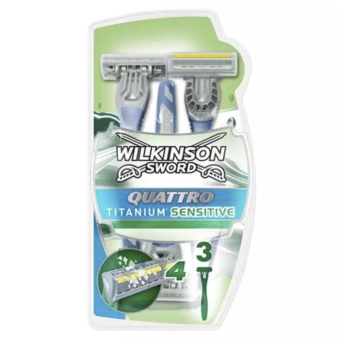 Станок для бритья Wilkinson Quattro Titanium Sensitive 3 шт. (1711109481)