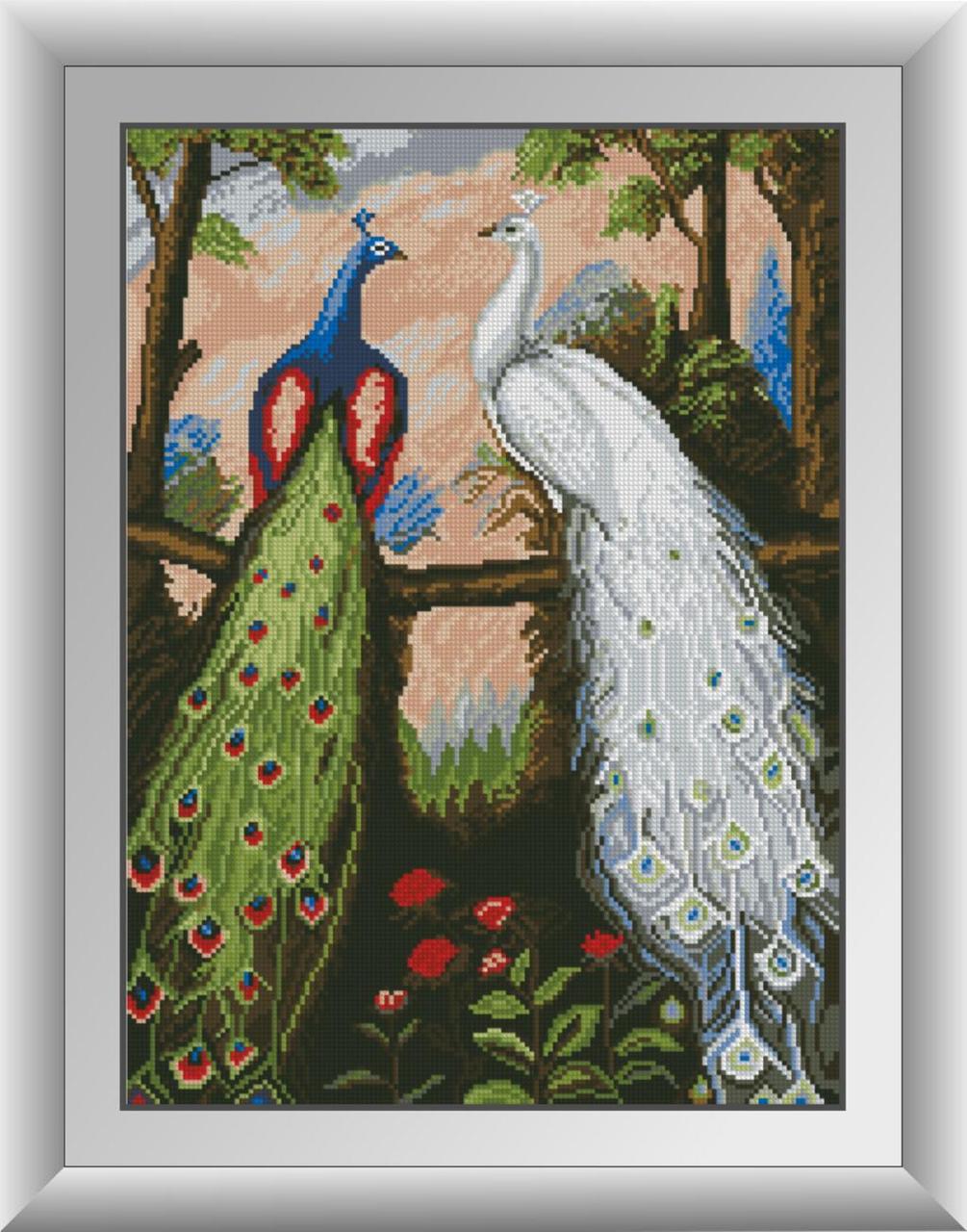 Алмазная мозаика Dream Art Дружба павлинов 38x52 см (DA.30073)