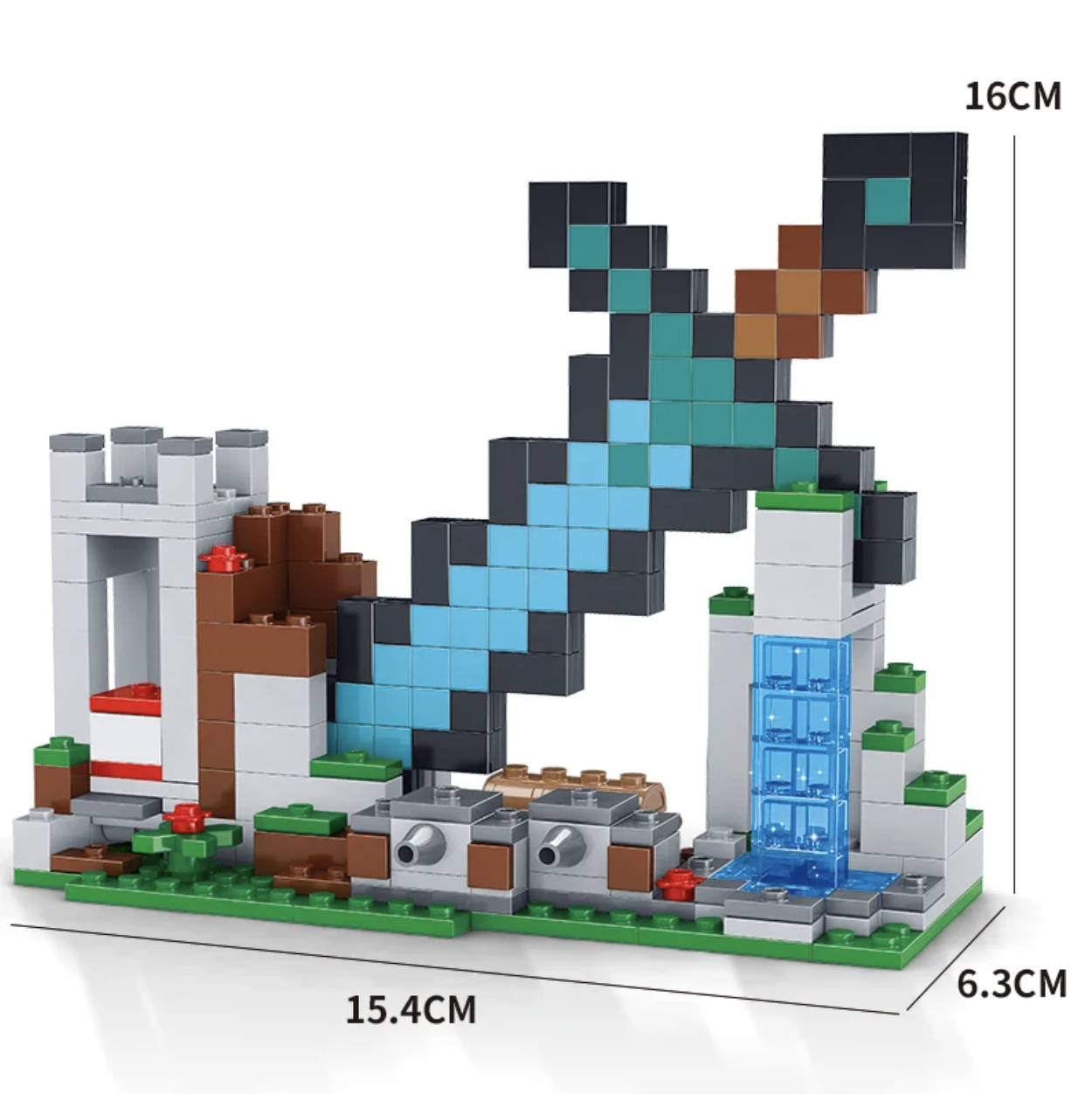 Конструктор My World Меч у скелі 359 деталей (AA8003) - фото 6