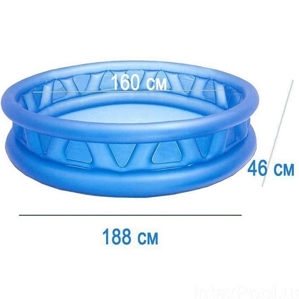 Басейн надувний дитячий Intex Літаюча Тарілка 188х46 см (28443678) - фото 7