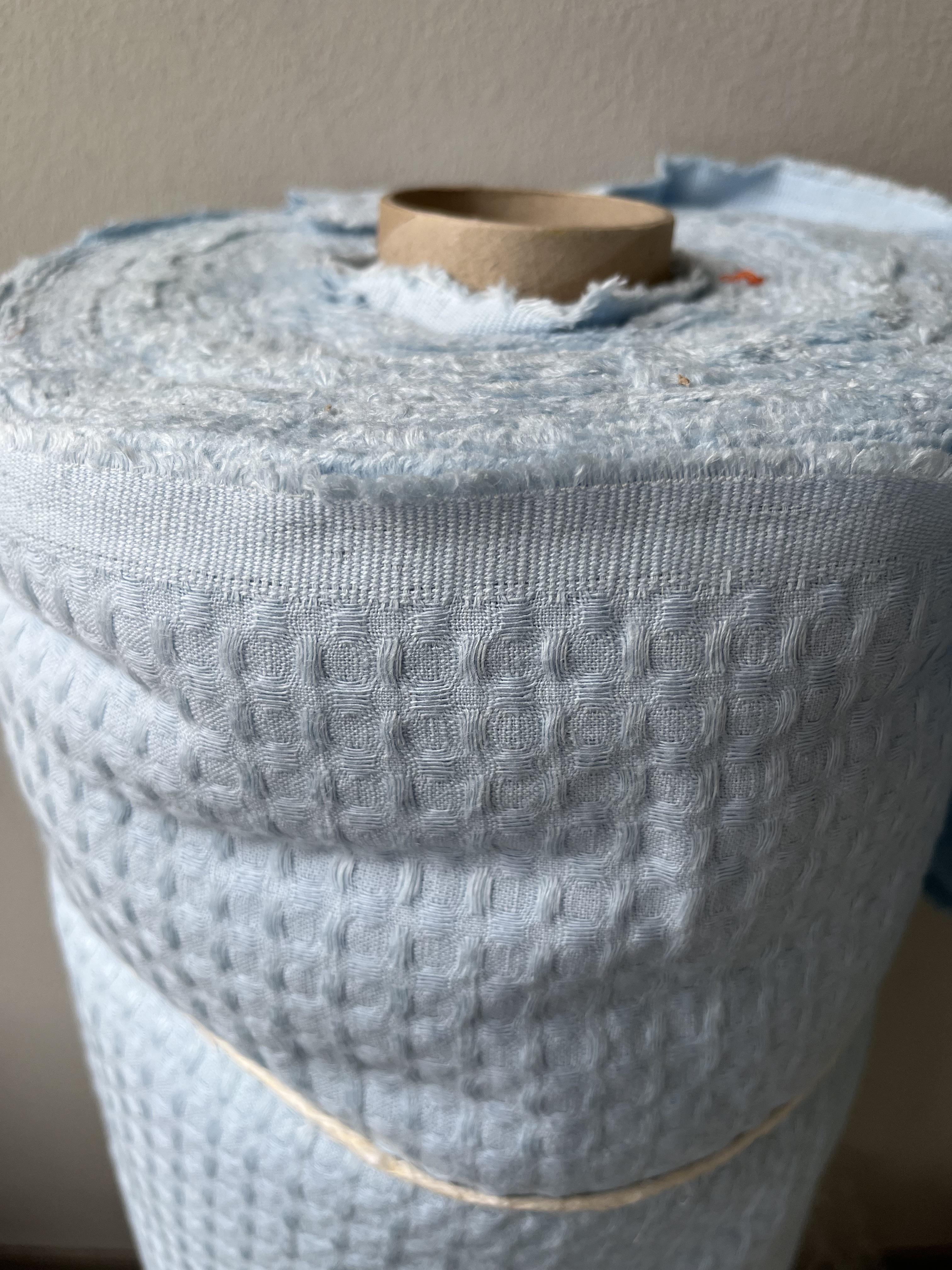 Тканина Linen Plus CRASH EFFECT 54% льон 46% бавовна 200 см Світло-блакитний (415-552MZ) - фото 4