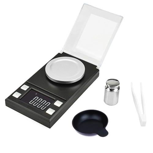 Ювелірні ваги 8028 до 50 г точність 0,001 г 2xААА Black (284802) Ювелірні ваги 8028 до 50 г точність 0,001 г 2xААА Black (284802)