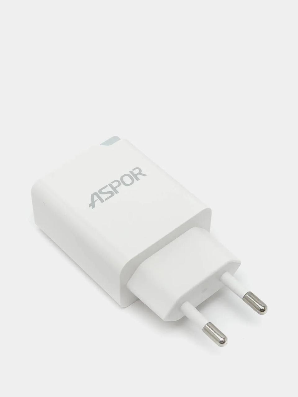 Мережевий зарядний пристрій Aspor A826 на два виходи USB QC3.0 і Type-C PD3.0 - фото 4