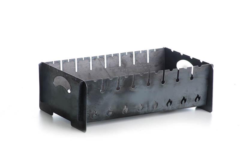 Мангал розбірний Сила 2 мм на 8 шампурів з чохлом та рукавичками підлоговий (57319)