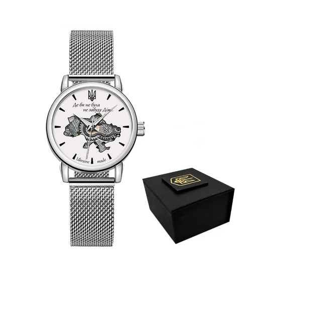 Наручные часы Awarder 028L Silver/White "Де би не була"