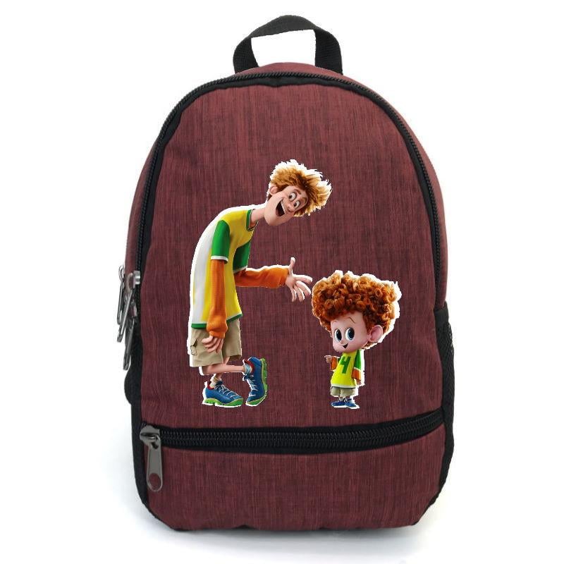 Школьный рюкзак подростковый Cappucino Toys MSR 002 с принтом Монстры на каникулах 12,5 л Бордовый (1658851602)