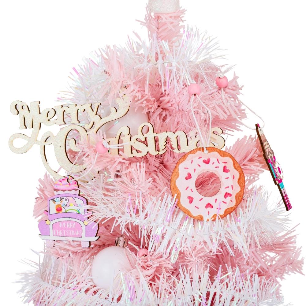 Набор искусственная елка 60 см/гирлянда 30 LED и украшения 34 шт. 60х40 см (9125-046) - фото 7