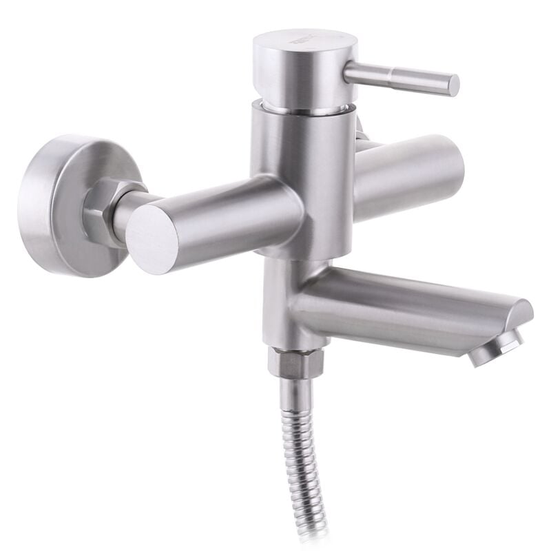 Змішувач для ванни з нерж. сталі SUS304 ZERIX SUS-009 Euro (ZX3144)