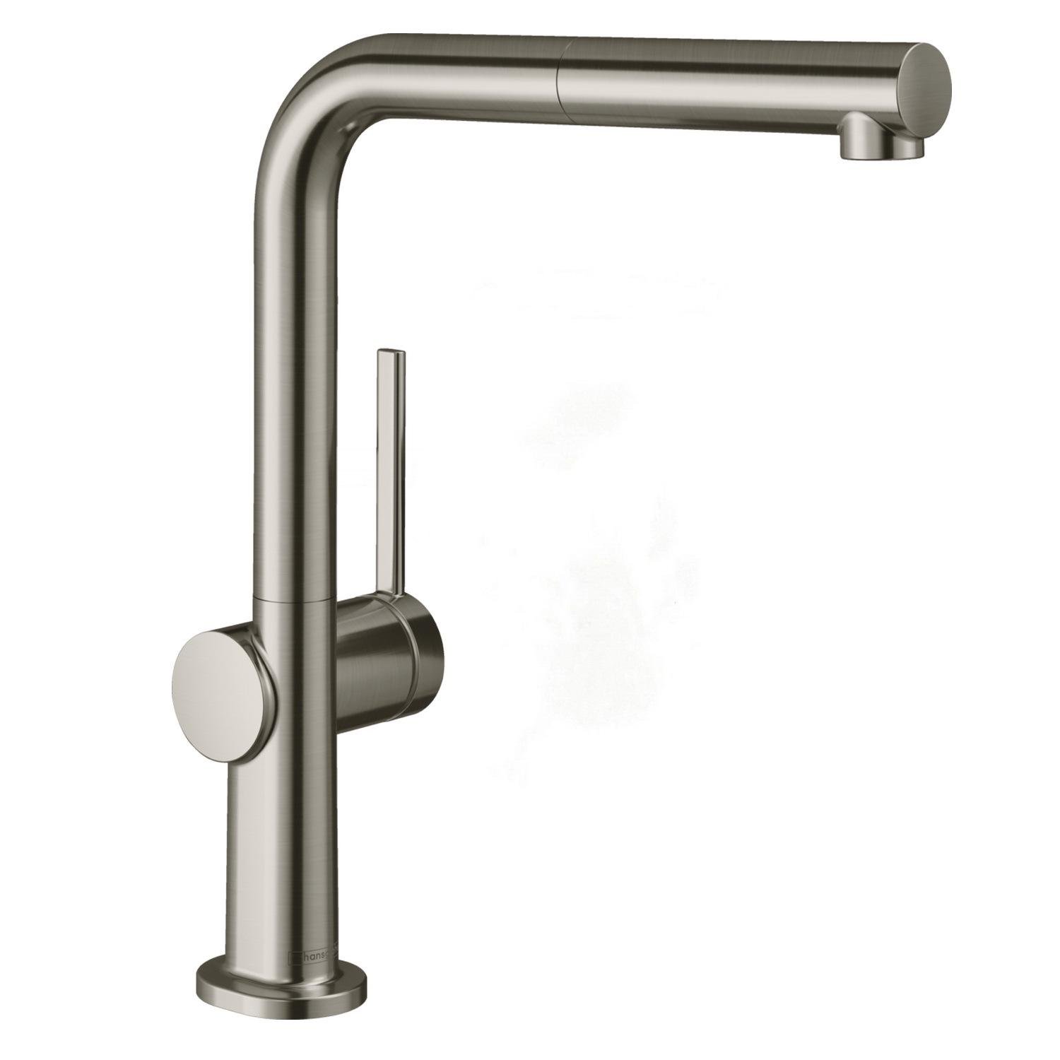 Змішувач для кухні Hansgrohe Talis M54 72808800 із висувною лійкою Сатин (124249)