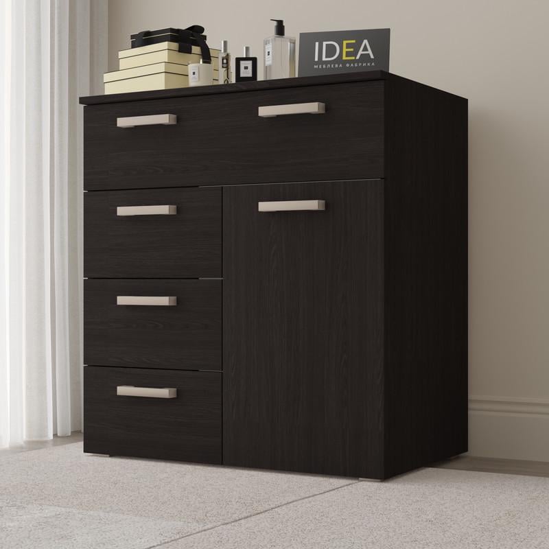 Комод Idea ТКБ-367.2 на 4 шухляди з дверима Венге темний (26718330)