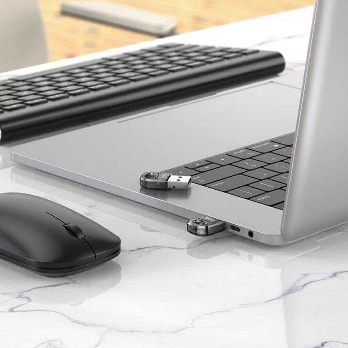 Адаптер Bluetooth Hoco UA28 USB BT5.1 Black (6942007618335) - фото 4 Адаптер Bluetooth Hoco UA28 USB BT5.1 Black (6942007618335) - фото 4