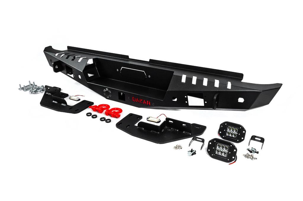 Бампер задний усиленный Dakar V2 для Ford Ranger 2011-2022 (113300) - фото 2