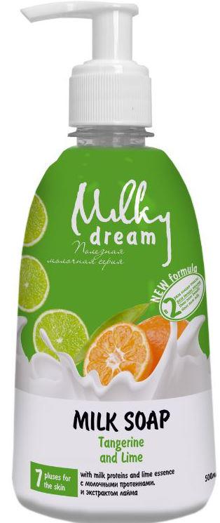 Крем-мыло жидкое Milky Dream Танжерин и Лайм дозатор 500 мл Крем-мыло жидкое Milky Dream Танжерин и Лайм дозатор 500 мл