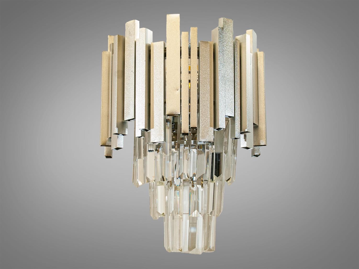 Светильник хрустальный настенный (B901-1W GD satin)