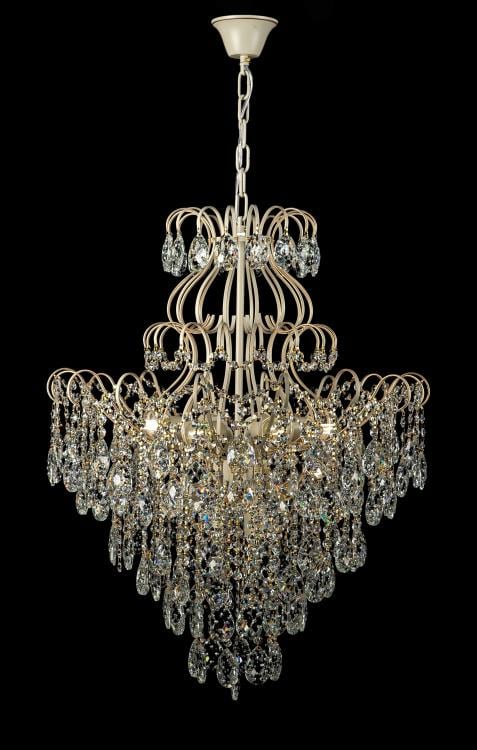 Хрустальная люстра L1218/10 YG Золото/Белый (AN000781)