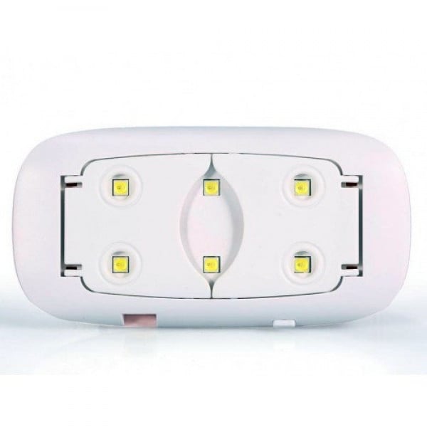 Лампа для маникюра LED sun mini 6 W ультрафиолетовая Розовый (SM 005) - фото 2