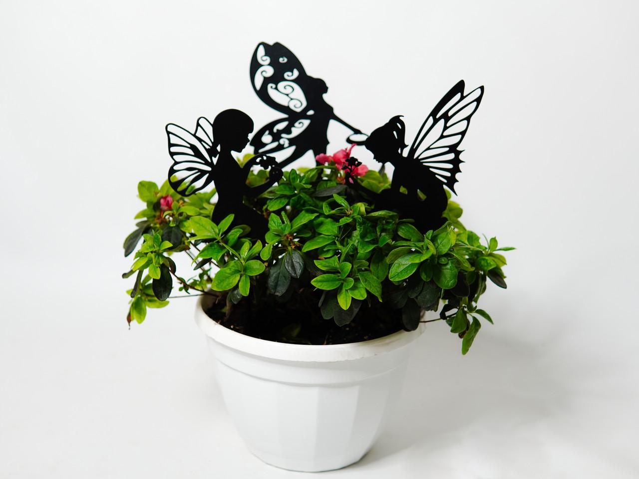 Декор для горшка/кашпо/сада набор фей из металла 2 (DCR082) - фото 3 Декор для горшка/кашпо/сада набор фей из металла 2 (DCR082) - фото 3