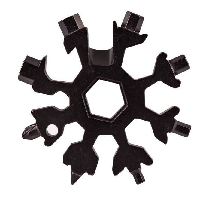 Універсальний ключ Сніжинка Multitool Snowflake Tool Чорний (1007662-Black-1)