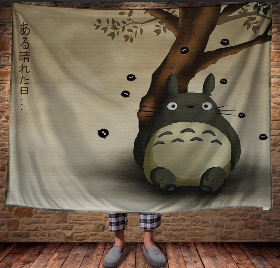 Плед с 3D принтом Тоторо 150x200 см (epi_0289)