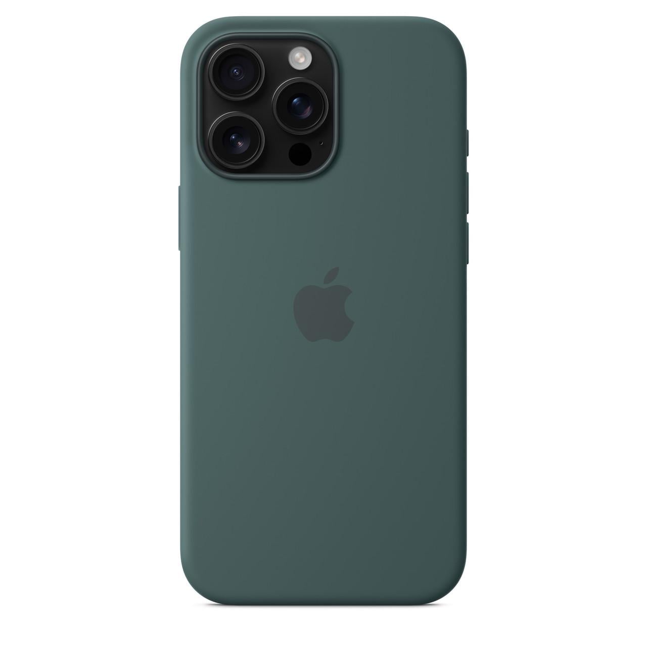 Чехол-накладка Apple Silicone Case with MagSafe for iPhone 16 Pro Max, Lake Green (HC)