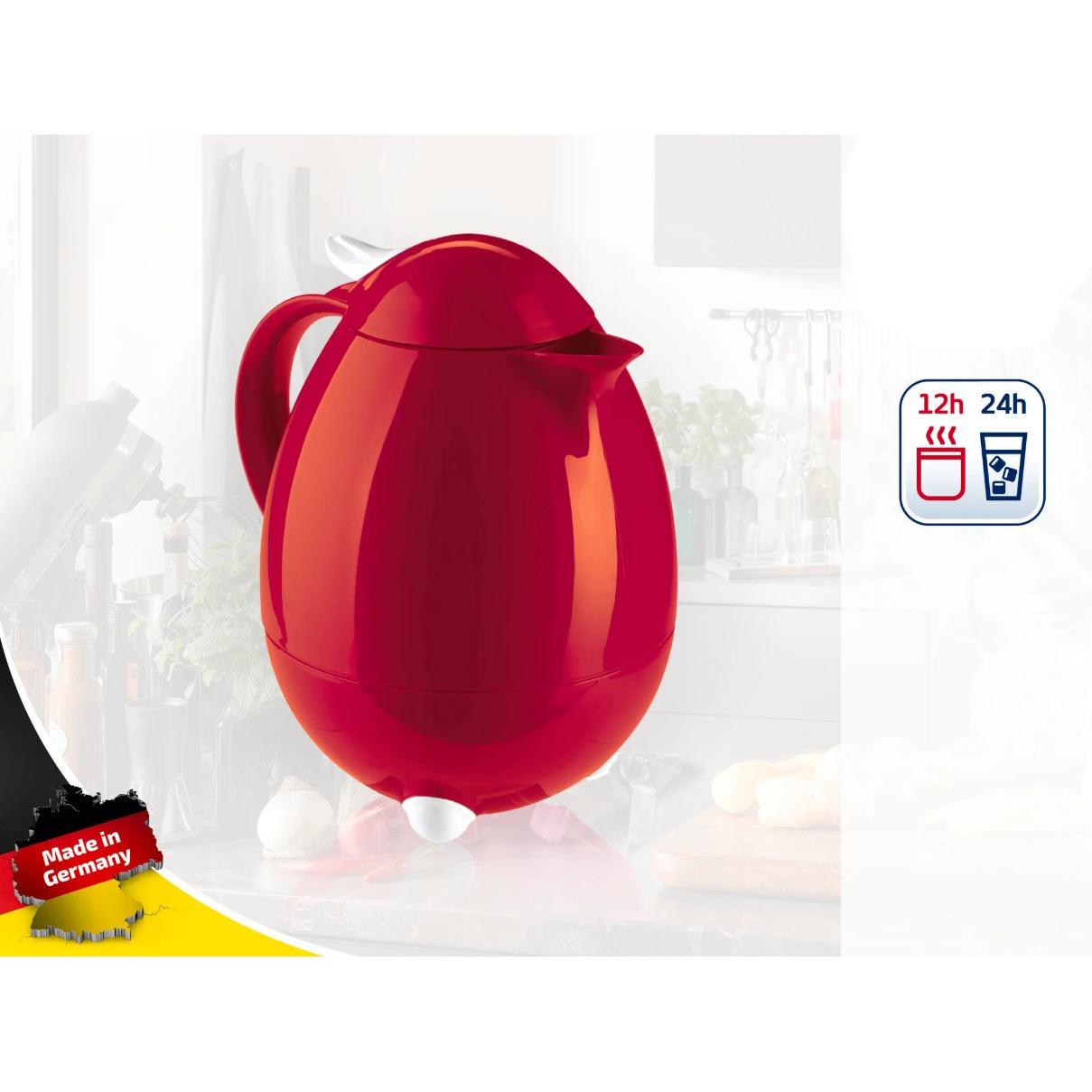 Термос-чайник Leifheit Columbus 1 л Темно-красный (28336) - фото 2 Термос-чайник Leifheit Columbus 1 л Темно-красный (28336) - фото 2