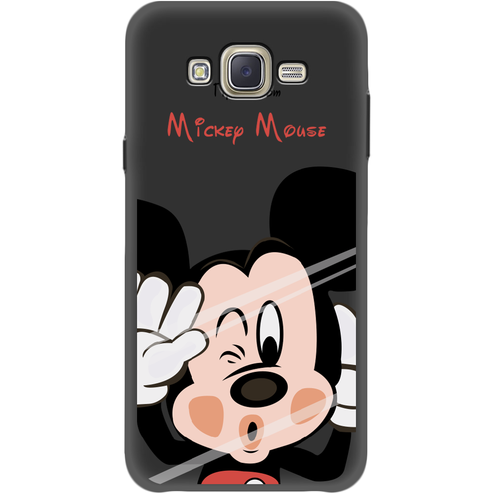 Чохол BoxFace Samsung J700H Galaxy J7 Mister M Чорний силікон (24496-cc58-35121)