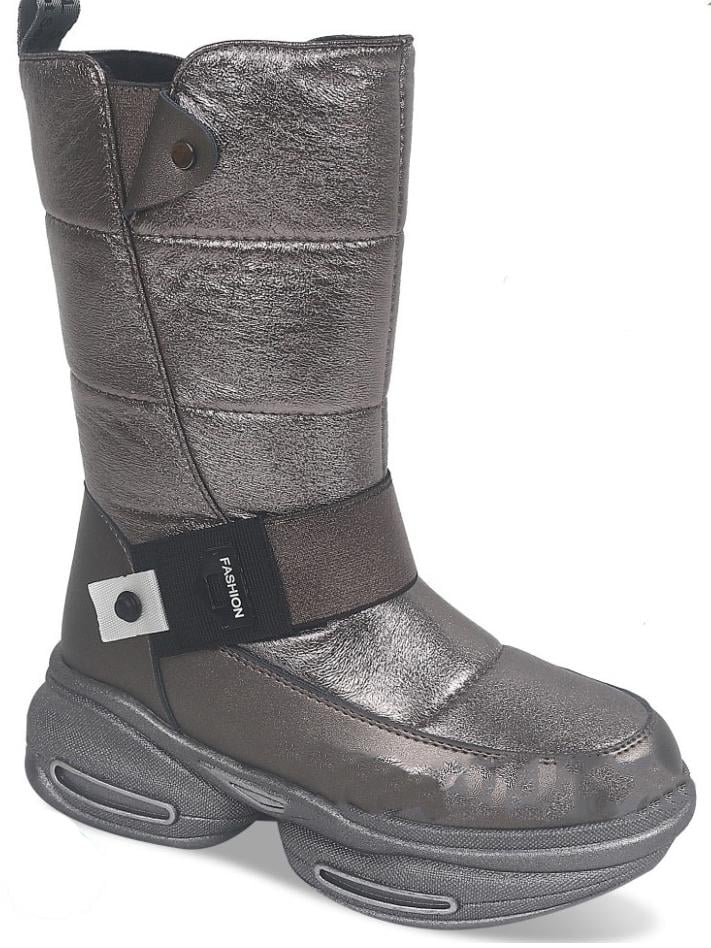 Дутики зимние TOM.M 9713B на овчине р. 34 Бронзовый