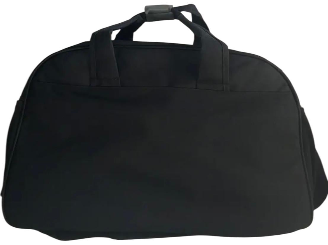 Сумка дорожня середня з боковими кишенями та з довгим ремінем через плече 55 л Чорний (55 л) - фото 3
