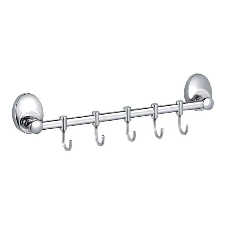 Планка с крючками Haiba HB1615-5 нержавеющая сталь 5 шт. Хром (HB0459)