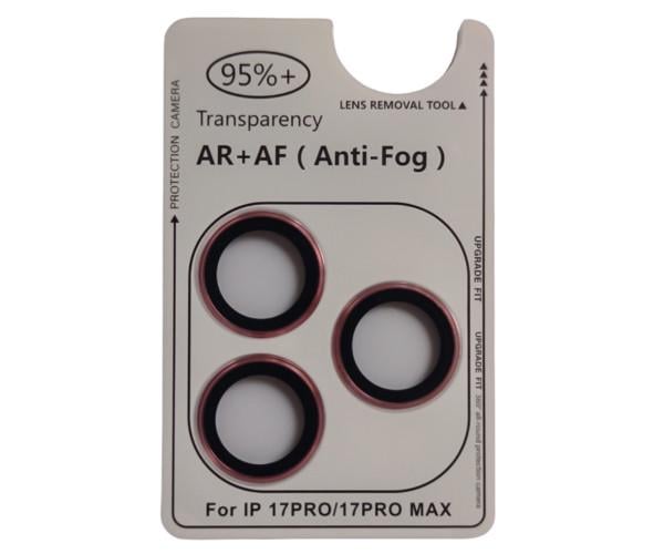 Захисне скло на камеру CD Pattern для iPhone 17 Pro Max Рожевий