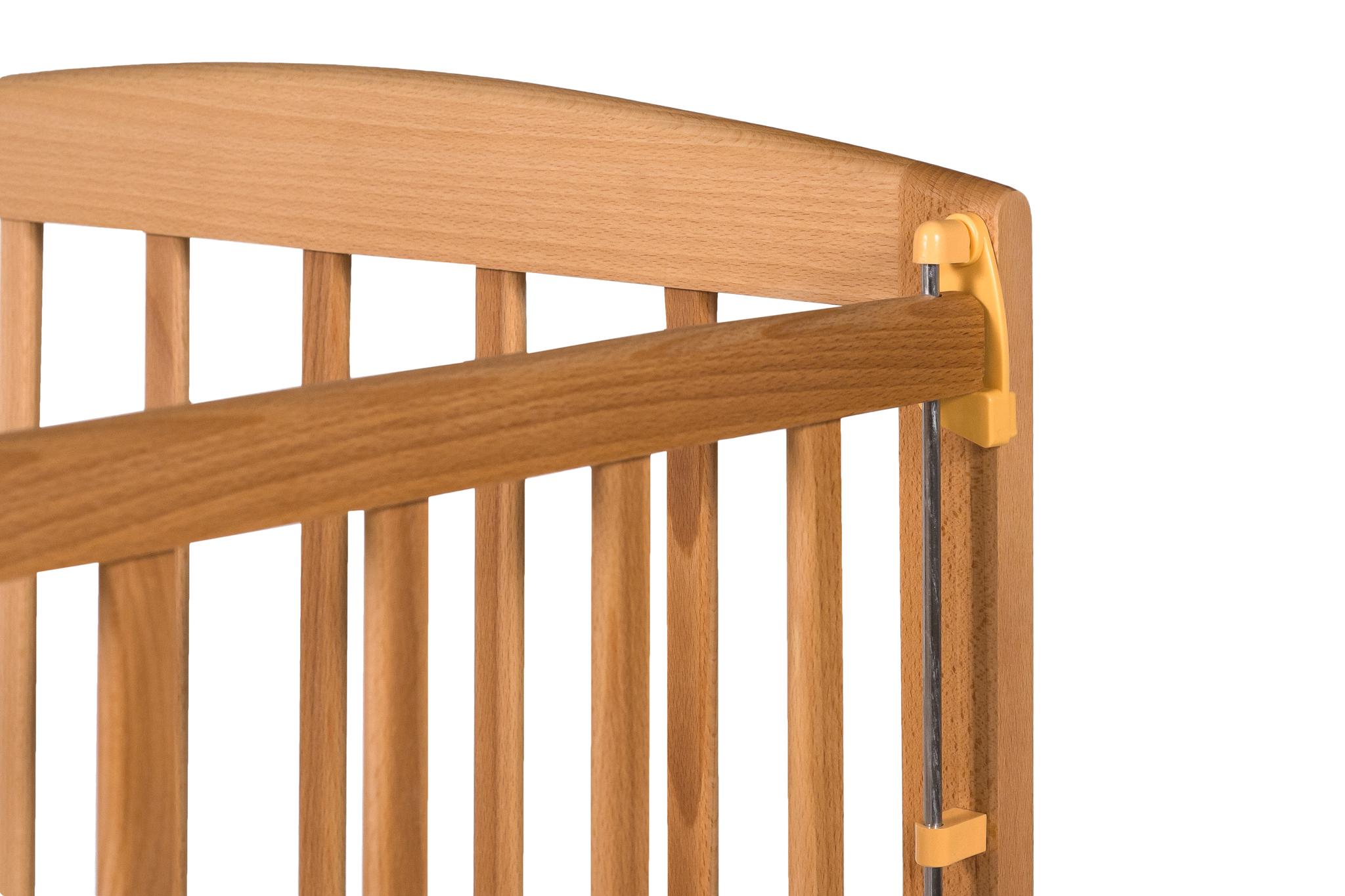 Детская кроватка Goydalka Ameli опускная боковина Натуральный - фото 3