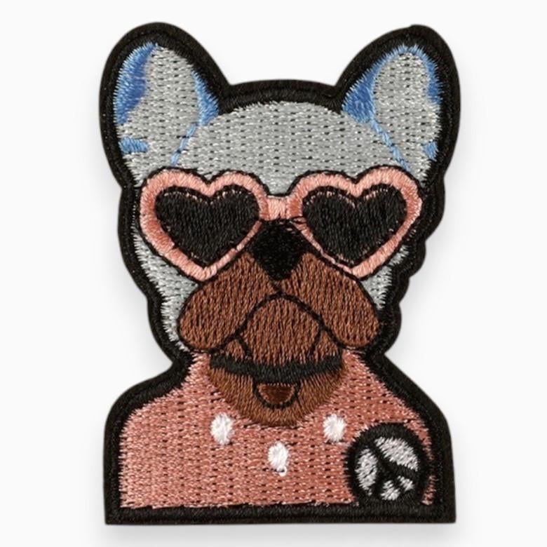 Термоаппликация Bulldog for Peace вышитая 6,5х4,7 см 1 шт. Разноцветный (АК6547ж52)