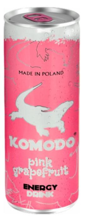 Енергетичний напій Komodo Pink Grapefruit 250 мл (1850555483)