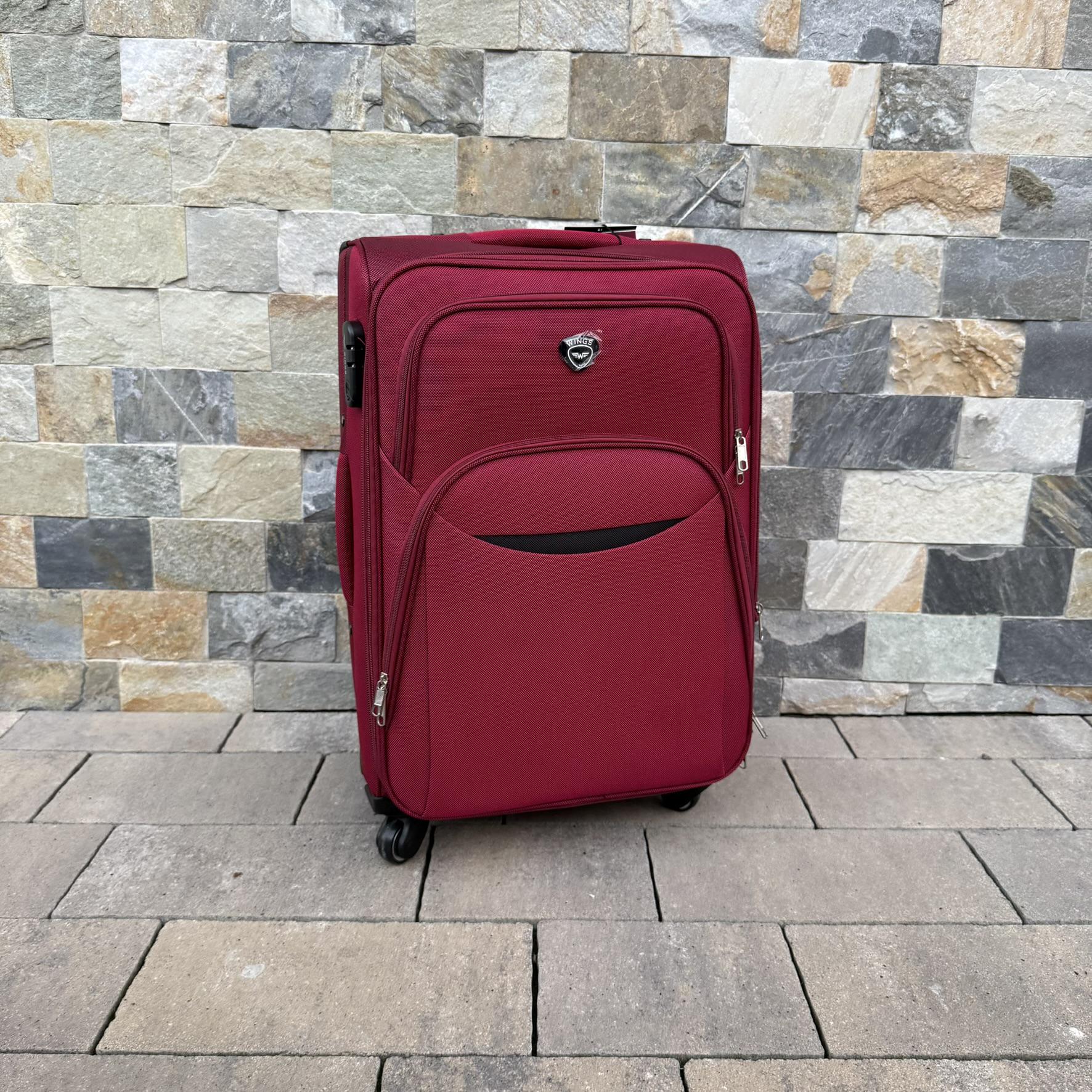 Валіза тканинна Wings 1708 на 4 колесах M Бордовий (30485144) - фото 2 Валіза тканинна Wings 1708 на 4 колесах M Бордовий (30485144) - фото 2