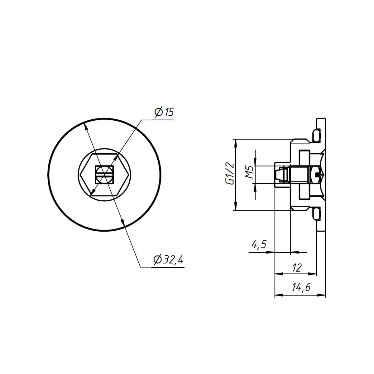 Воздухоотводчик для полотенцесушителей NAVIN 1/2" Белый (E25-112777-0032) - фото 5