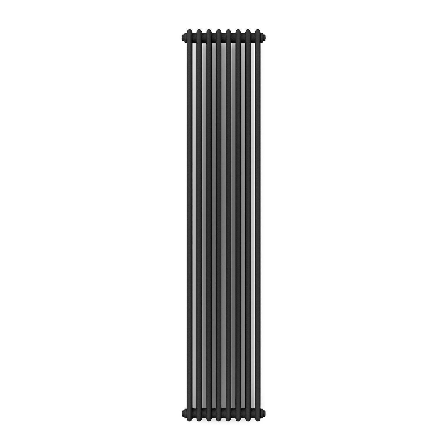 Радіатор вертикальний Calidum 2-8 380х1800 мм anticor Чорний муар (H02-254004-3818)
