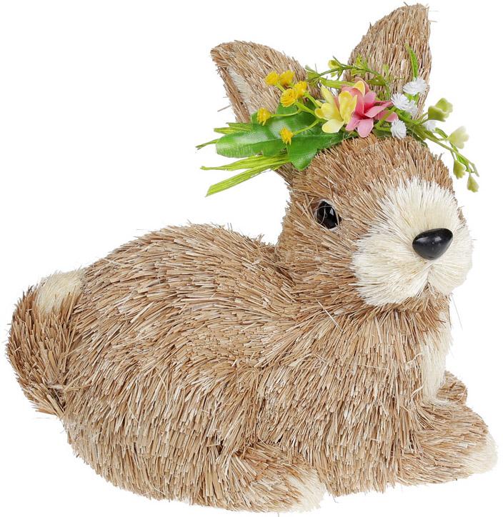 Фігура декоративна Кролик з віночком пінопласт 23х15х21 см (BD-NY27-901)