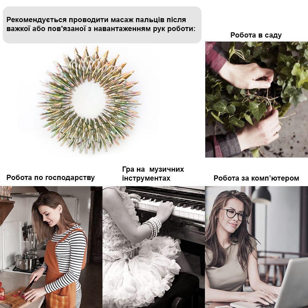 Кольцо массажное Су-джок для пальцев 13 мм (1009843-Gray-36) - фото 5 Кольцо массажное Су-джок для пальцев 13 мм (1009843-Gray-36) - фото 5