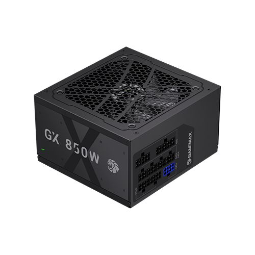 Блок питания GameMax GX 850GF Черный 850W ATX 2.53 модульный 80+ Gold 120 мм вентилятор для ПК (GX 850GF)
