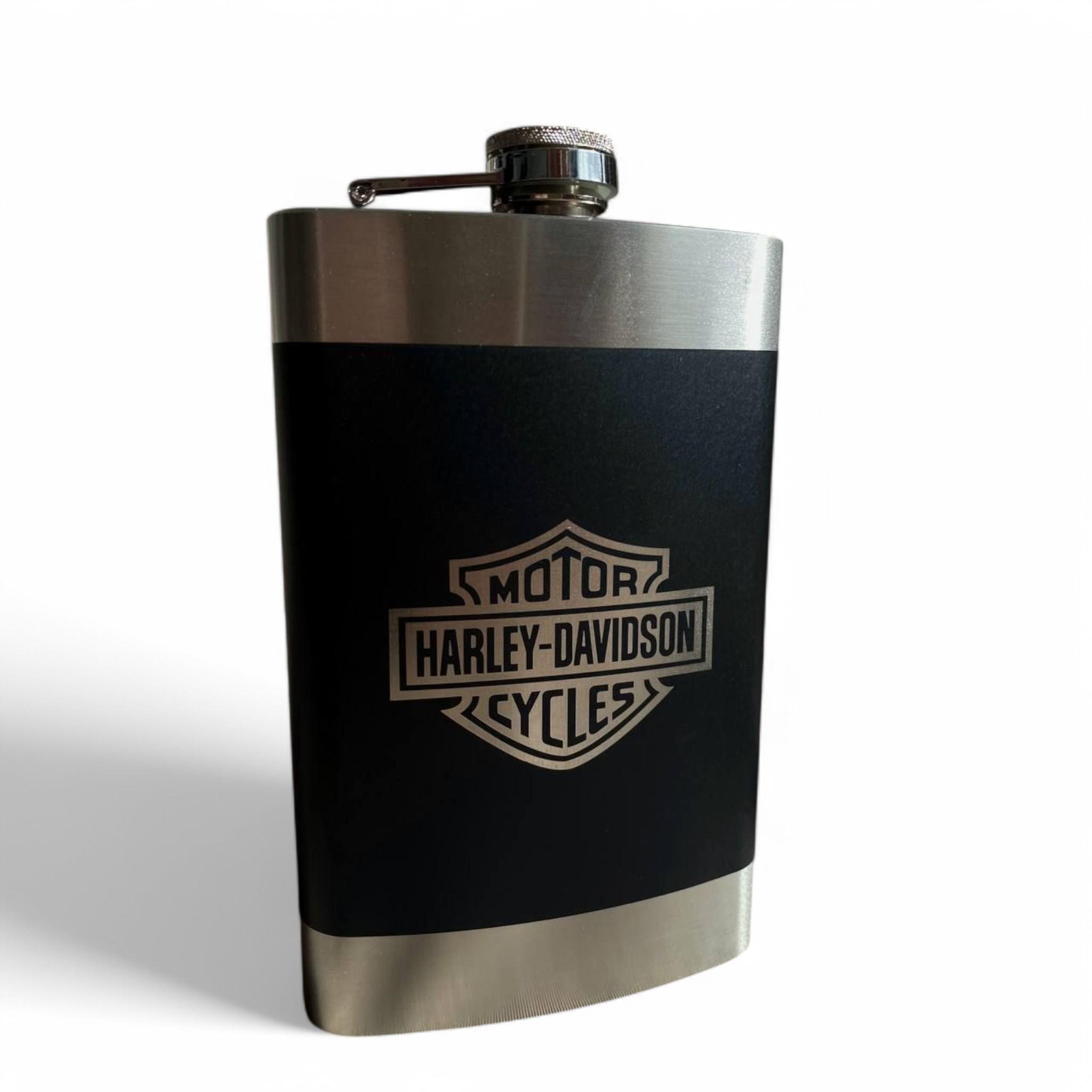 Фляга Harley Davidson 9oz 266 мл из нержавеющей стали (F_D401)