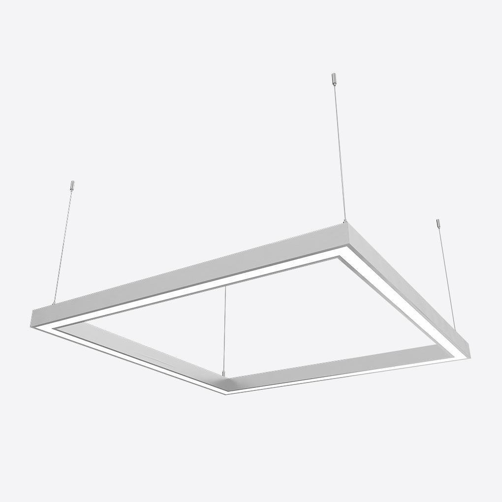 Светильник светодиодный X-LED дымчатый 80 Вт квадрат 440x440x43 мм (LSNK-80dc)