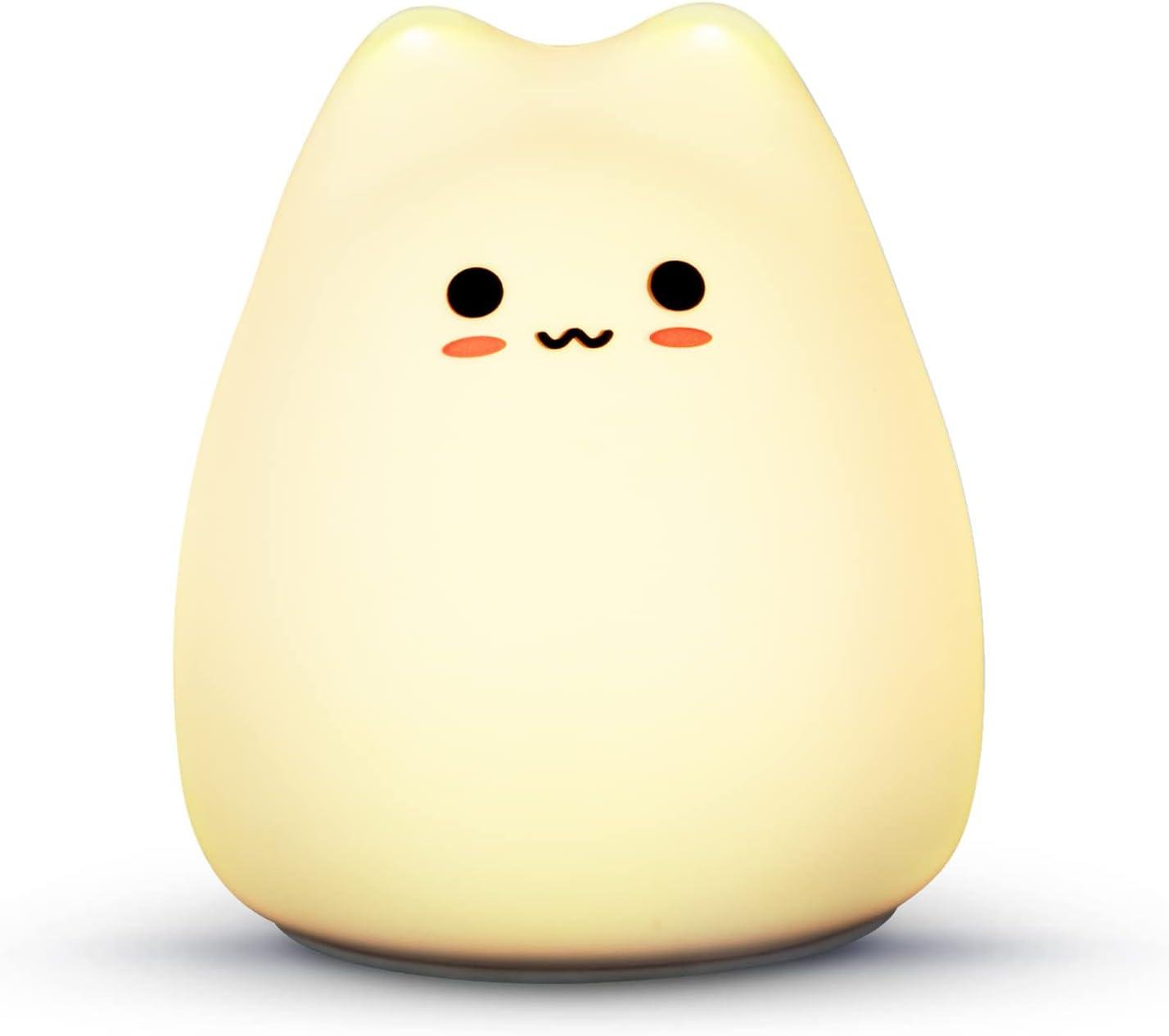 Ночник Котенок с 7 сменными цветами и управление прикосновением (25154131)