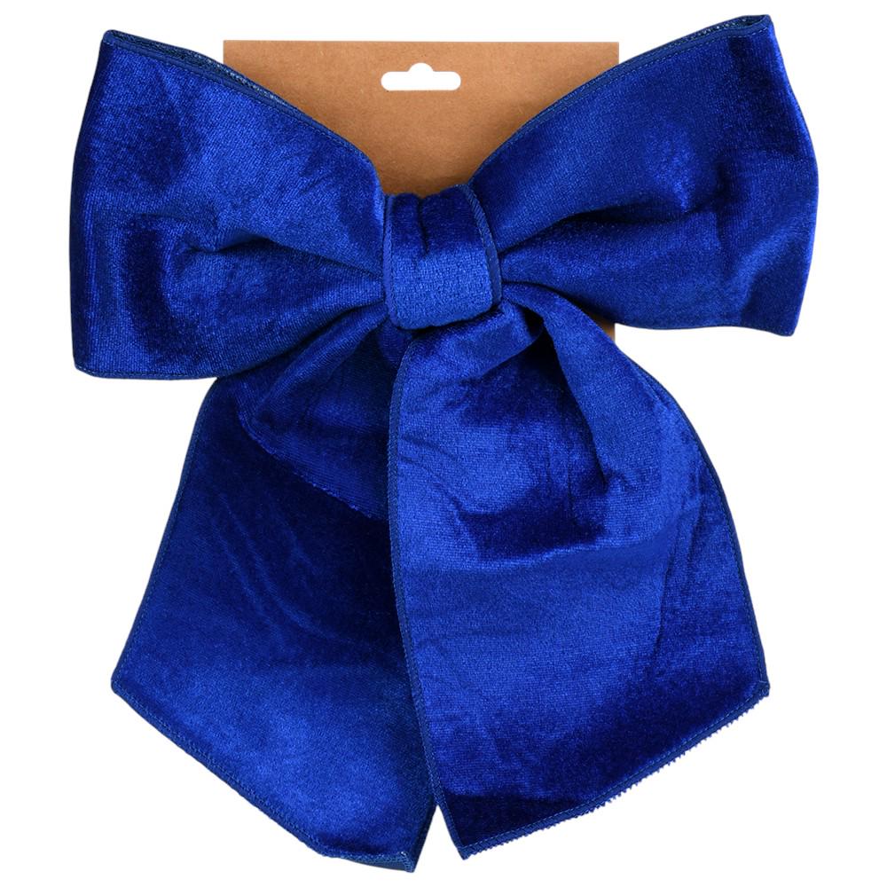 Новогоднее украшение Бантик R36295BL-L 30х35 см Синий (30651856) Новогоднее украшение Бантик R36295BL-L 30х35 см Синий (30651856)