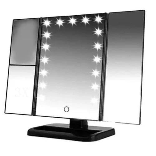 Дзеркало для макіяжу Superstar Magnifying Mirror з LED підсвічуванням потрійне (MG-00576-1)