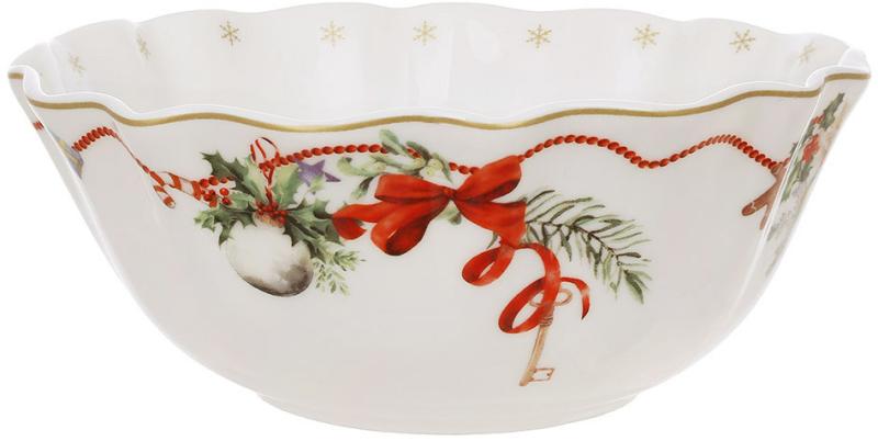 Набор фарфоровых салатников Christmas Ribbon 540 мл 2 шт.