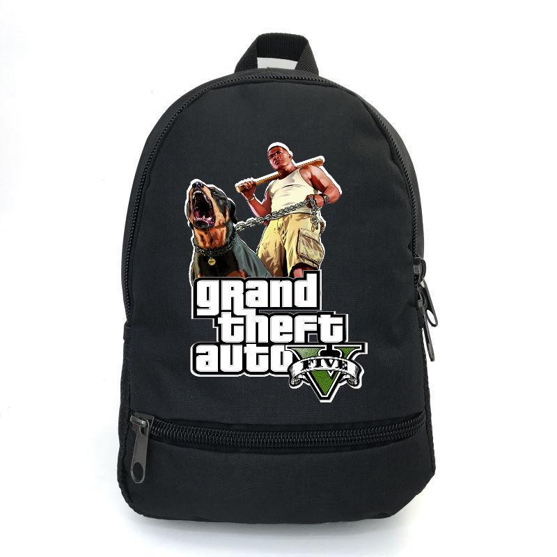 Школьный рюкзак подростковый Cappuccino Toys с принтом GTA-001 12,5 л Черный (1404954798)