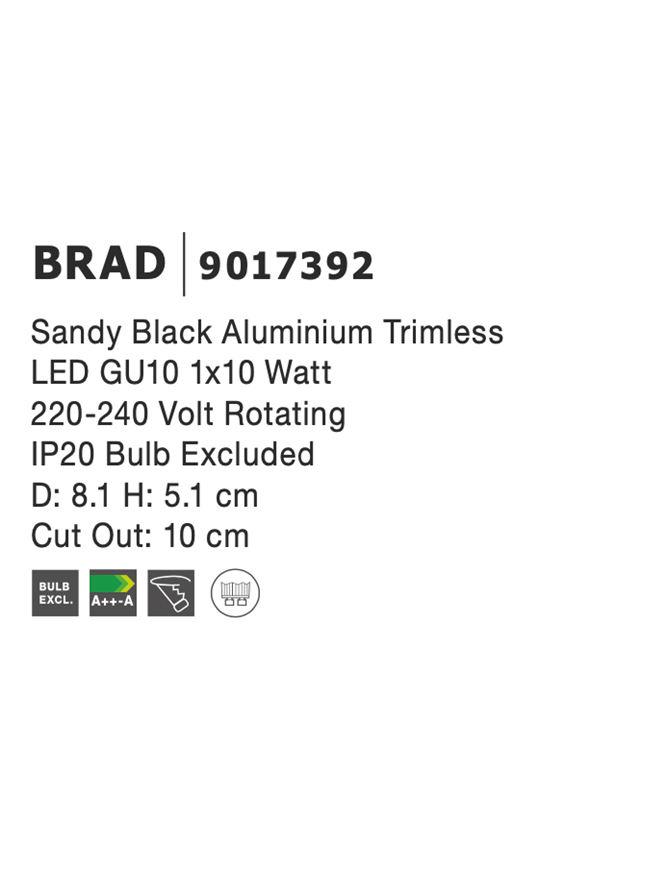Светильник встроенный Nova Luce Brad (9017392) - фото 3 Светильник встроенный Nova Luce Brad (9017392) - фото 3